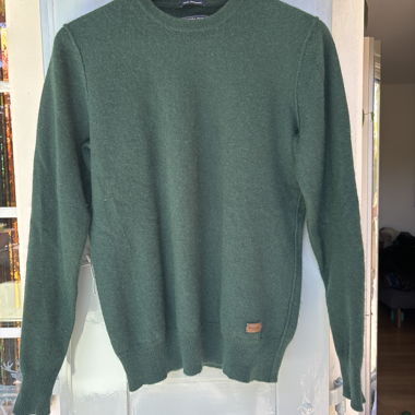 Maglione in lana 100% cashmere verde, Woolrich
