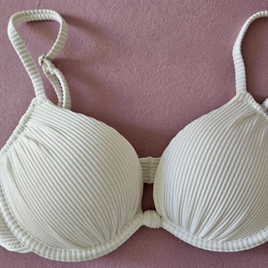 H&M White Bikini Top
