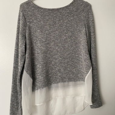 Grauer Damen-Pullover