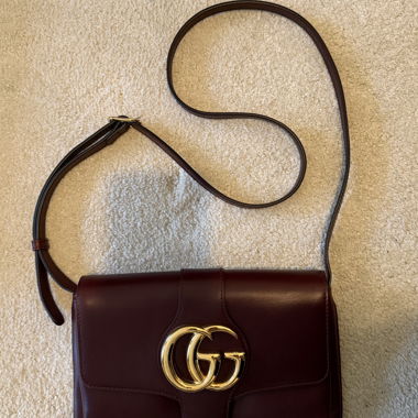 Gucci handbag Vintage burgundy leather