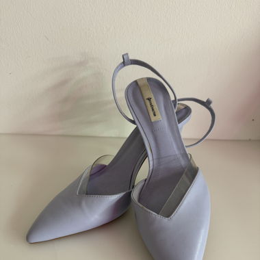Sandalen Flieder