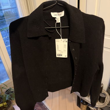 & Other Stories Black Knit Cardigan