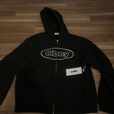 Obey zip hoodie