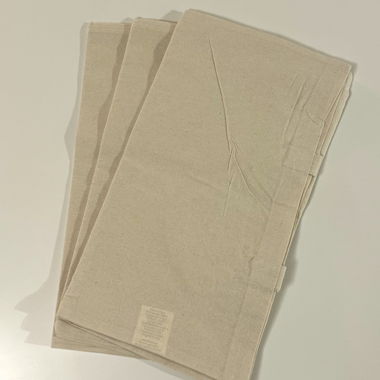 Set di 3 borse per la spesa in cotone naturale