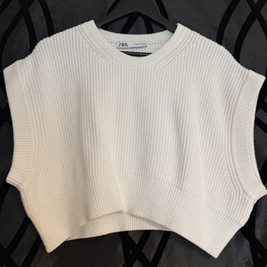 Maglione corto bianco