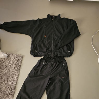 Vintage/Y2K Tracksuit (Jacke und Hose) Schwarz 