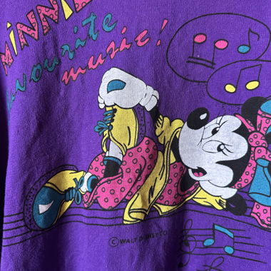 Felpa vintage Minnie Mouse viola