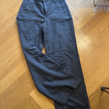 Pantalon effet laine gris Banana république