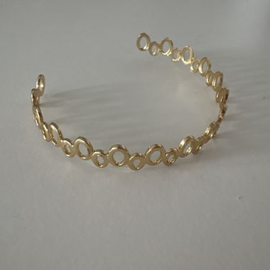 Goldener Bubble Armreif
