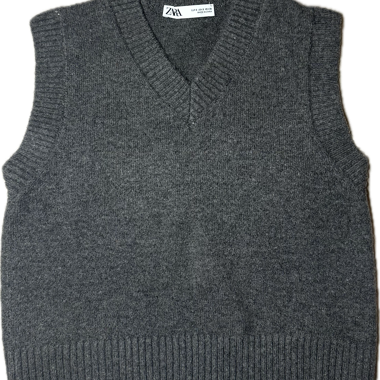 Gilet sans manches gris ZARA S