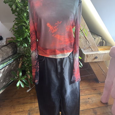 ESTHE Mesh Langarmshirt L
