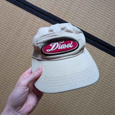Diesel Beige Cotton Cap