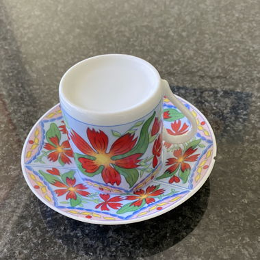 Tasse à café expresso et sa soucoupe 