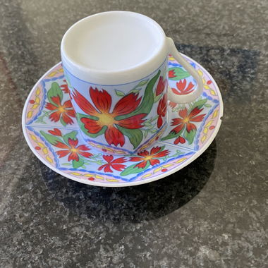 Tasse à café expresso et sa soucoupe 