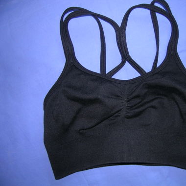 Sportbustier, schwarz, TEVEO XS