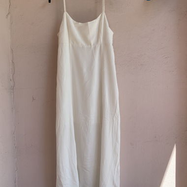 Abito Bianco con Bretelle