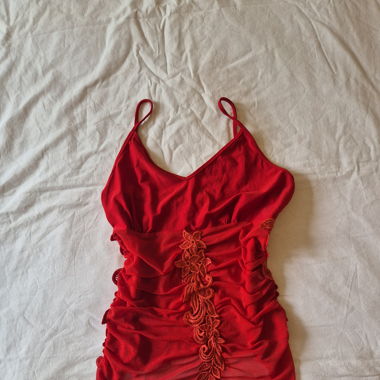 Top cami rouge 
