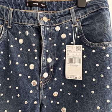 Mango Jeans with Rhinestones NEW