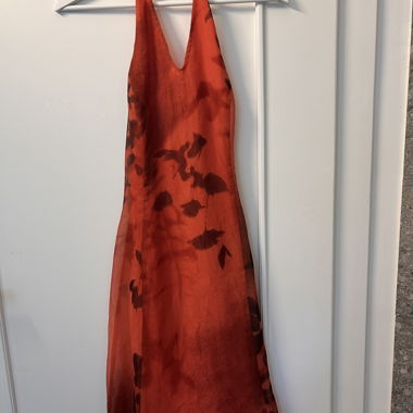 Orange Halter Dress