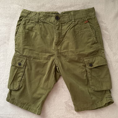 Green Cargo Shorts