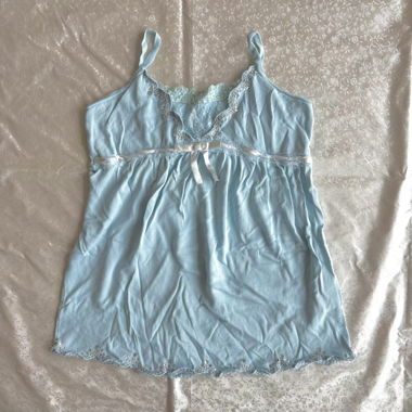 “Skyscrape” lace rhinestone detailing babydoll top