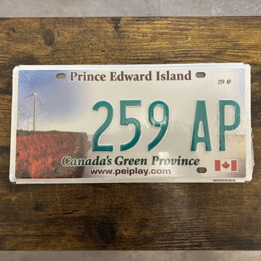 Autoschild, Prince Edward Island 259 AP - Kanada 
