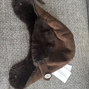 Cappello da aviatore in pelle
