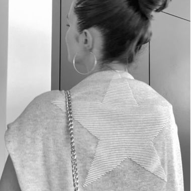 Beautiful grey star print jumper