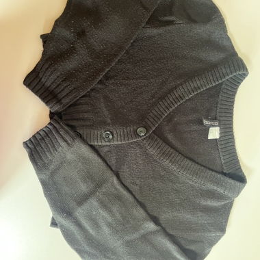 Schwarzer Woll Pullover