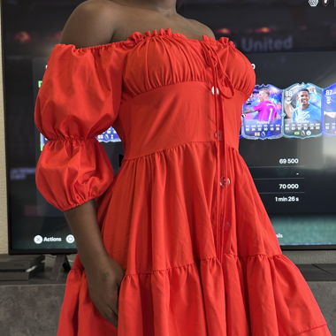 Robe d’été rouge 