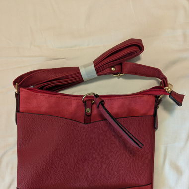 Sac à Main en Cuir Rouge - Neuf