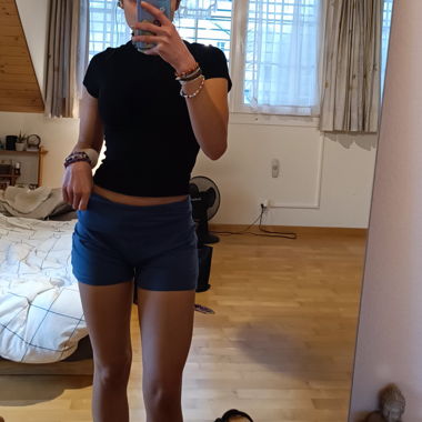 Kurze Hösli blau
