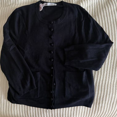 Blue button cardigan