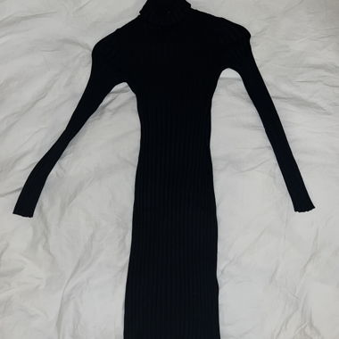 Black Knit Dress
