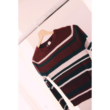 Rippstrick Pullover