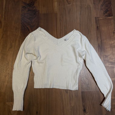 Maglione in maglia bianco