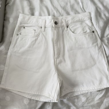 Shorts en denim blanc