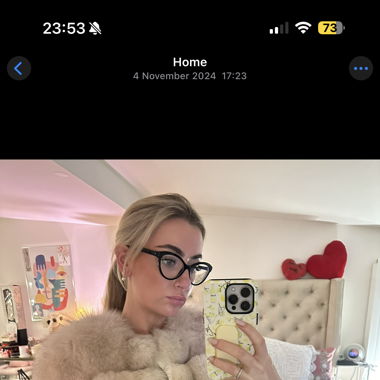 Unbranded real fur cream coat 