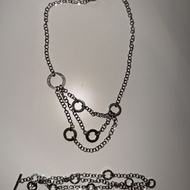 Set collier et bracelet à chaîne