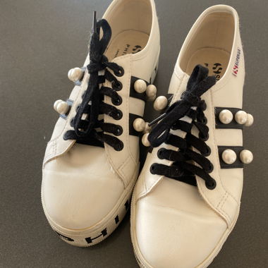 Philosophy x Superga Platform Sneakers with Beads