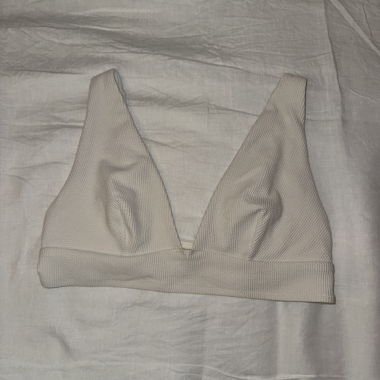 Top Bikini Triangolo H&M crema, Taglia 46