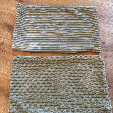 Lot de 2 housses de coussin à structure