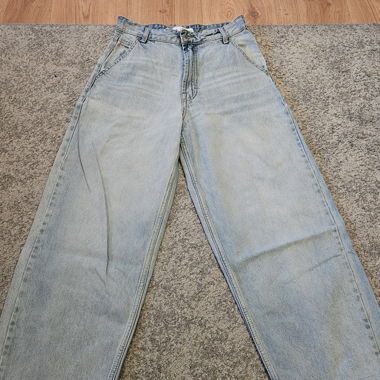 Light Blue Wide-Leg Jeans