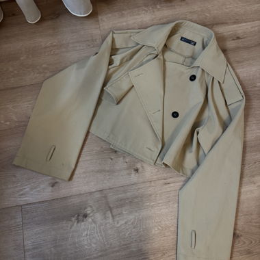 Dazy Cropped Trenchcoat
