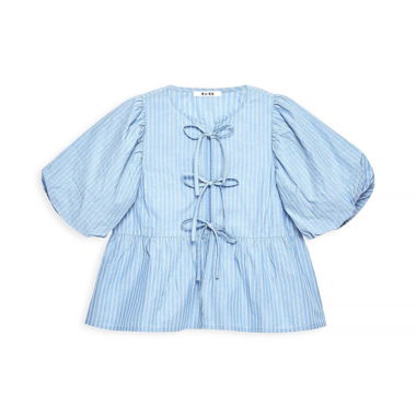 Blaue Bluse