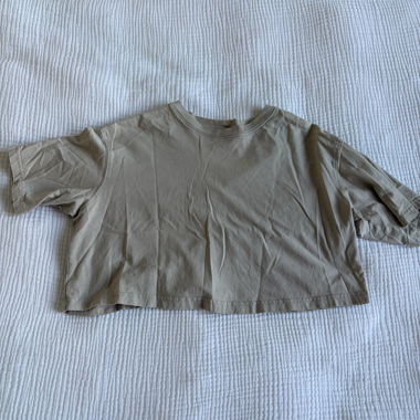 Crop T-shirt beige H&M Divided, taglia EUR S