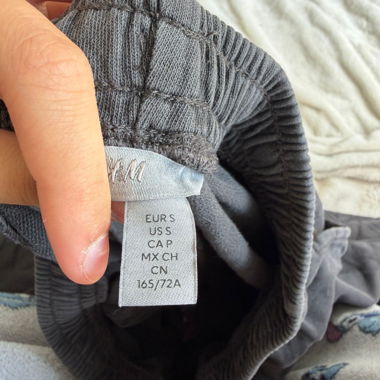Pantalon large gris