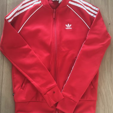 Roter adidas Trainingsanzug-Hose