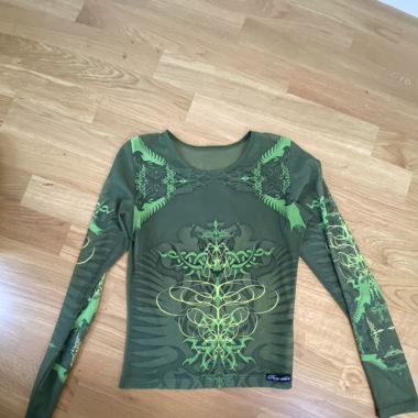 Vintage mesh top green 