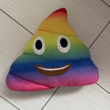 Cuscino in peluche Emoji cacca